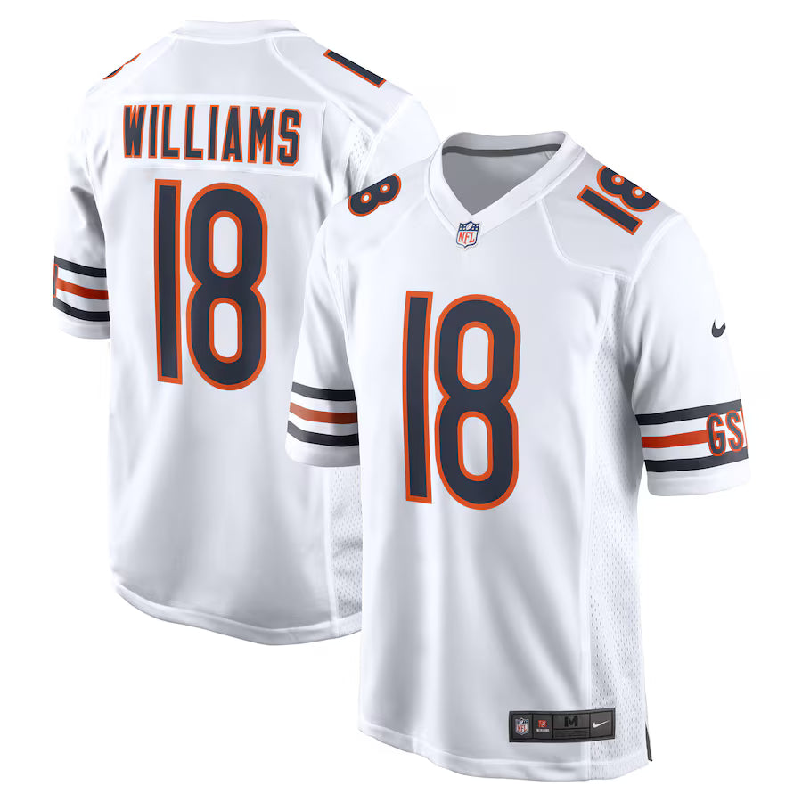 Caleb Williams Chicago Bears First Round Pick Player Game Jersey - White