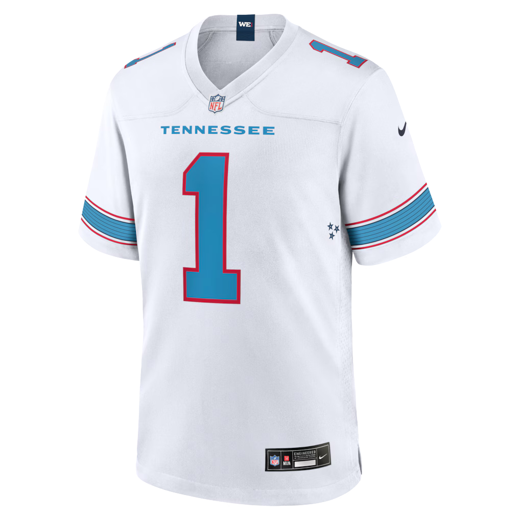 Cameron Ward Tennessee Titans Game Jersey - White