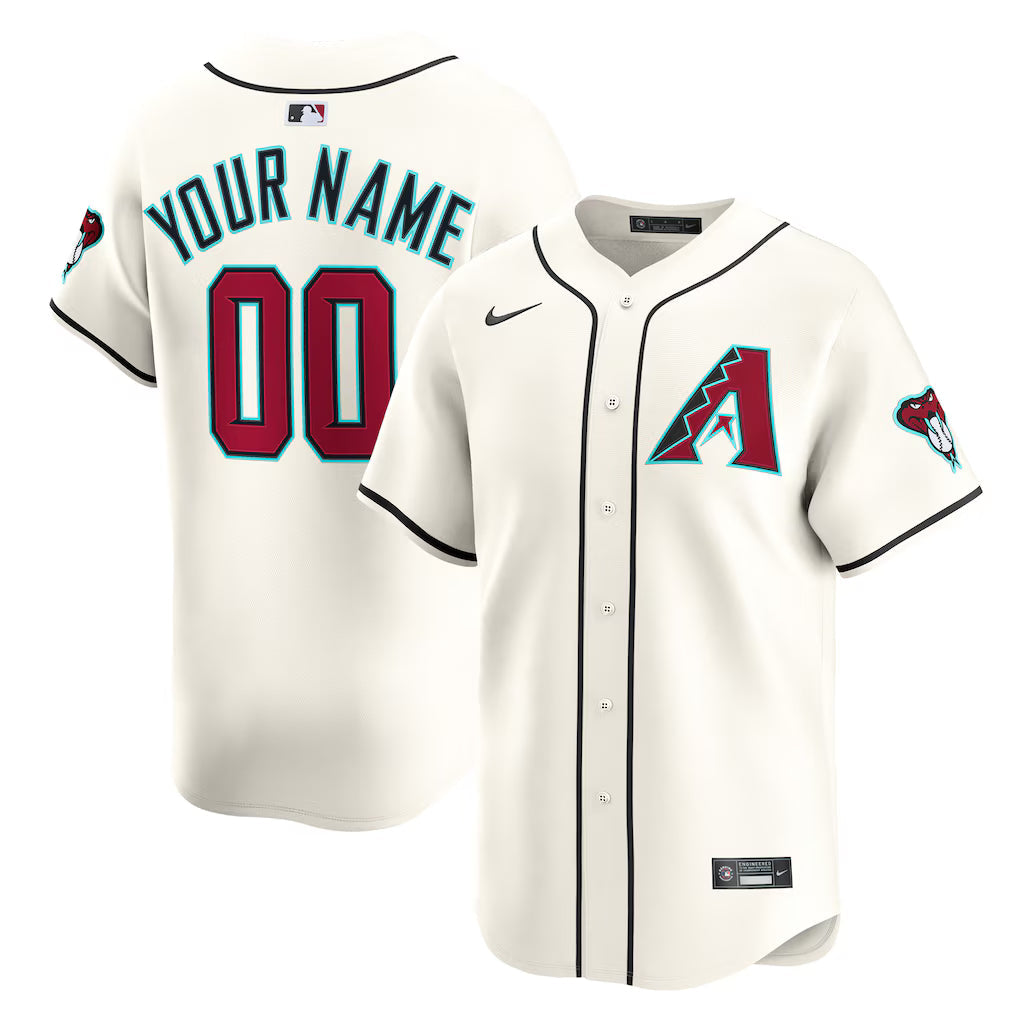 Arizona Diamondbacks Home Limited Custom Jersey - Cream