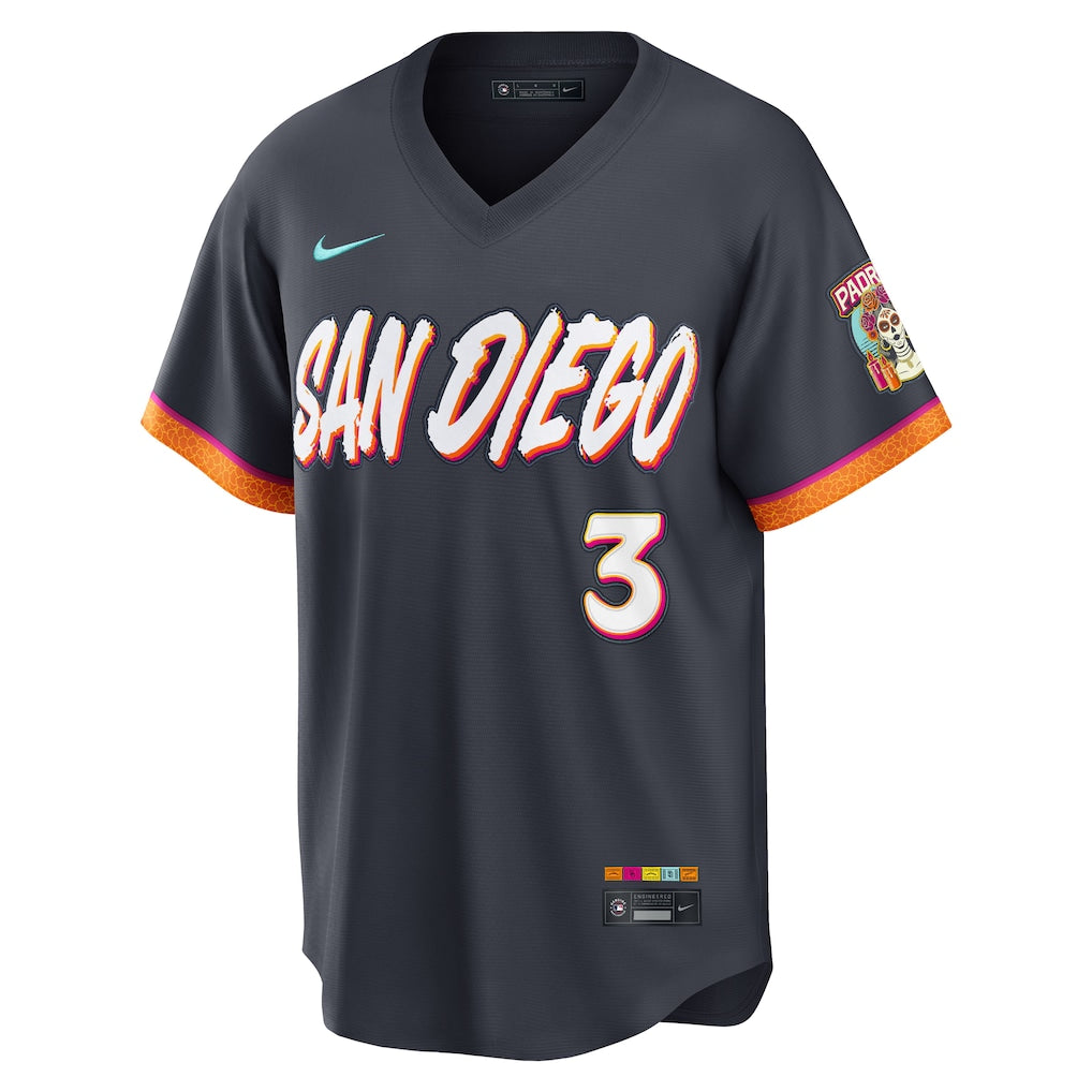 San Diego Padres City Connect Jersey Dark Grey Baseball Jersey
