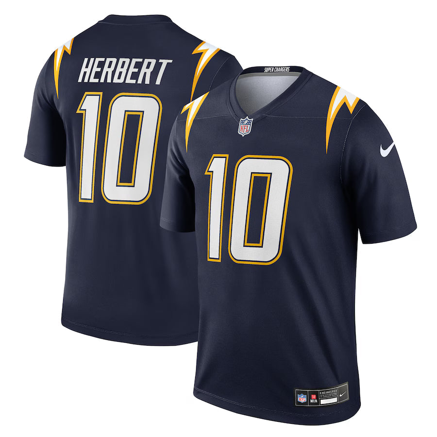 Justin Herbert Los Angeles Chargers Alternate Super Chargers Legend Player Performance Top - Navy