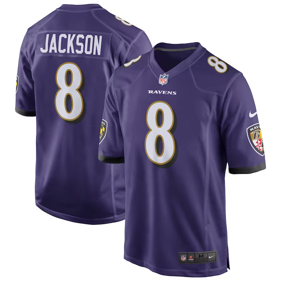 Lamar Jackson Baltimore Ravens Game Jersey - Purple