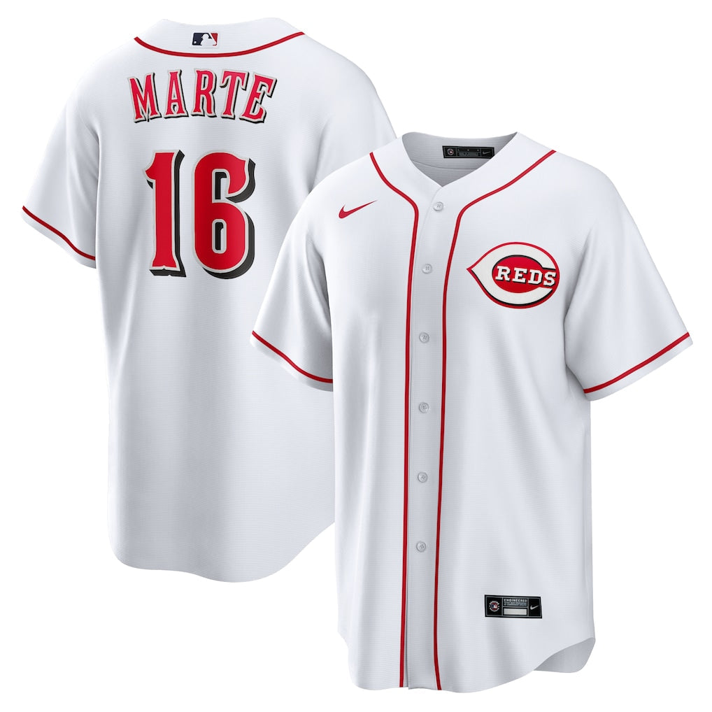 Noelvi Marte Cincinnati Reds Jersey - White