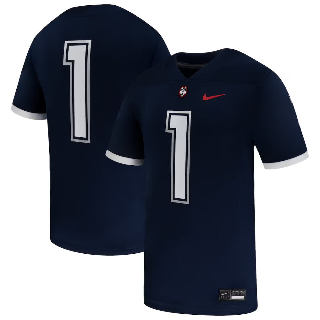 #1 UConn Huskies Game Jersey - Navy