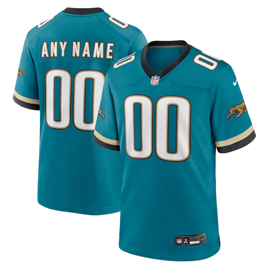 Jacksonville Jaguars Prowler Throwback Custom Game Jersey - Teal
