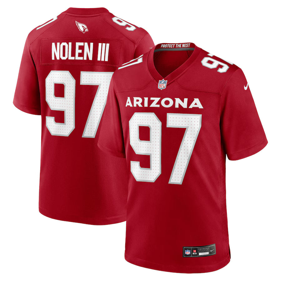Walter Nolen Arizona Cardinals 2025  Draft First Round Pick Game Jersey - Cardinal