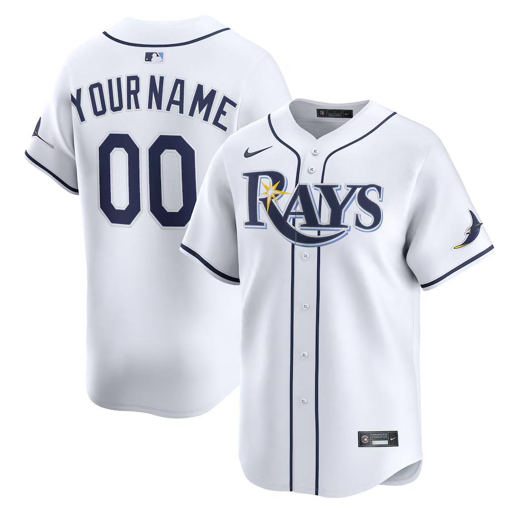 Tampa Bay Rays  Home Limited Custom Jersey - White