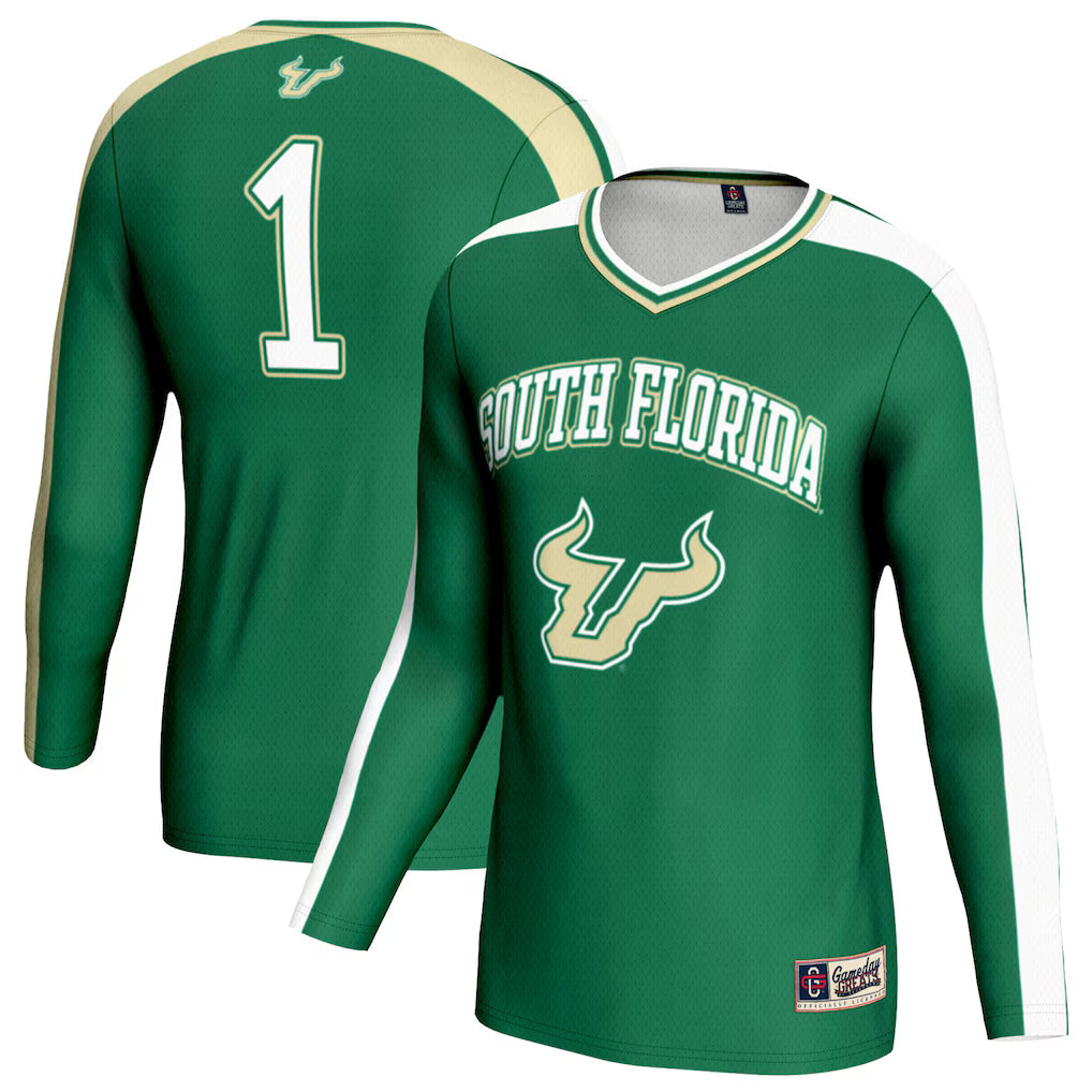 South Florida Bulls GameDay Greats Volleyball Lightweight Fashion Jersey - Green