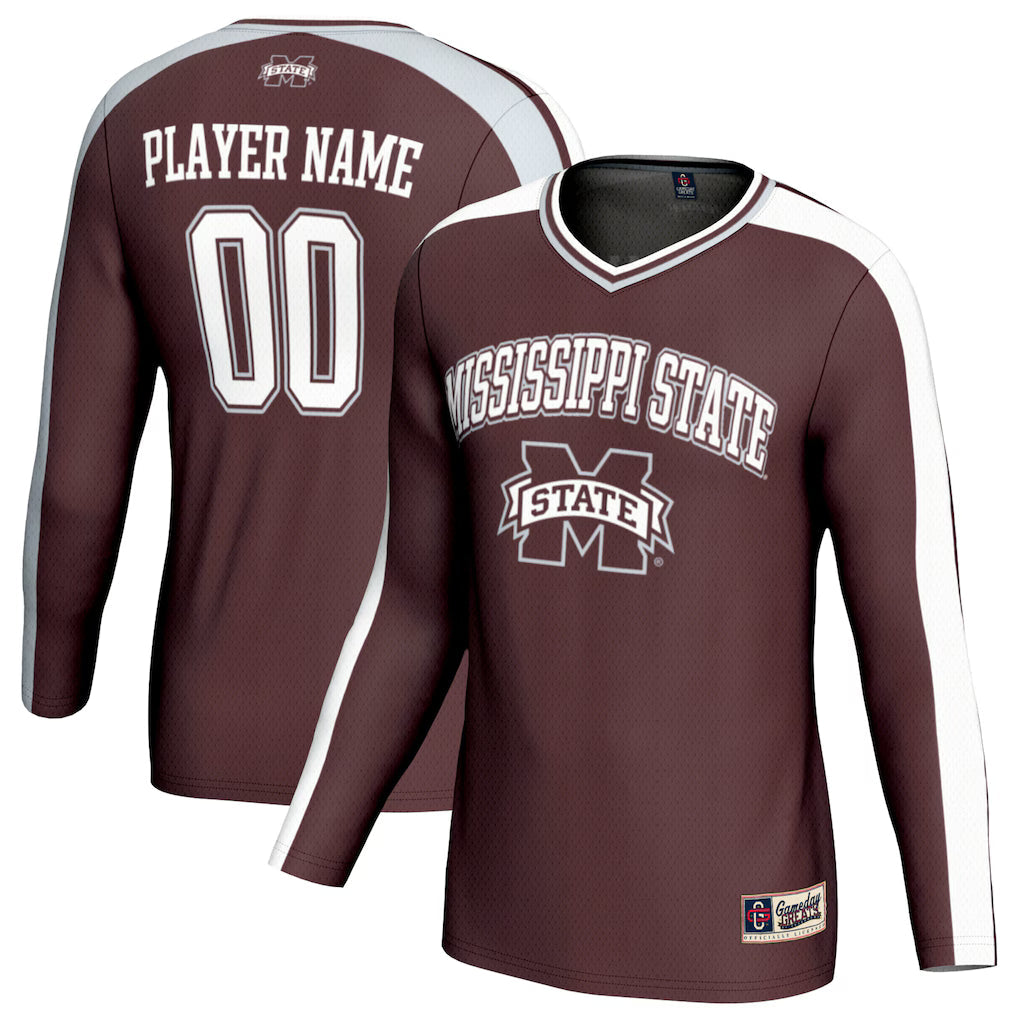 Mississippi State Bulldogs GameDay Greats NIL Pick-A-Player Lightweight Collegiate Volleyball Fashion Jersey - Maroon